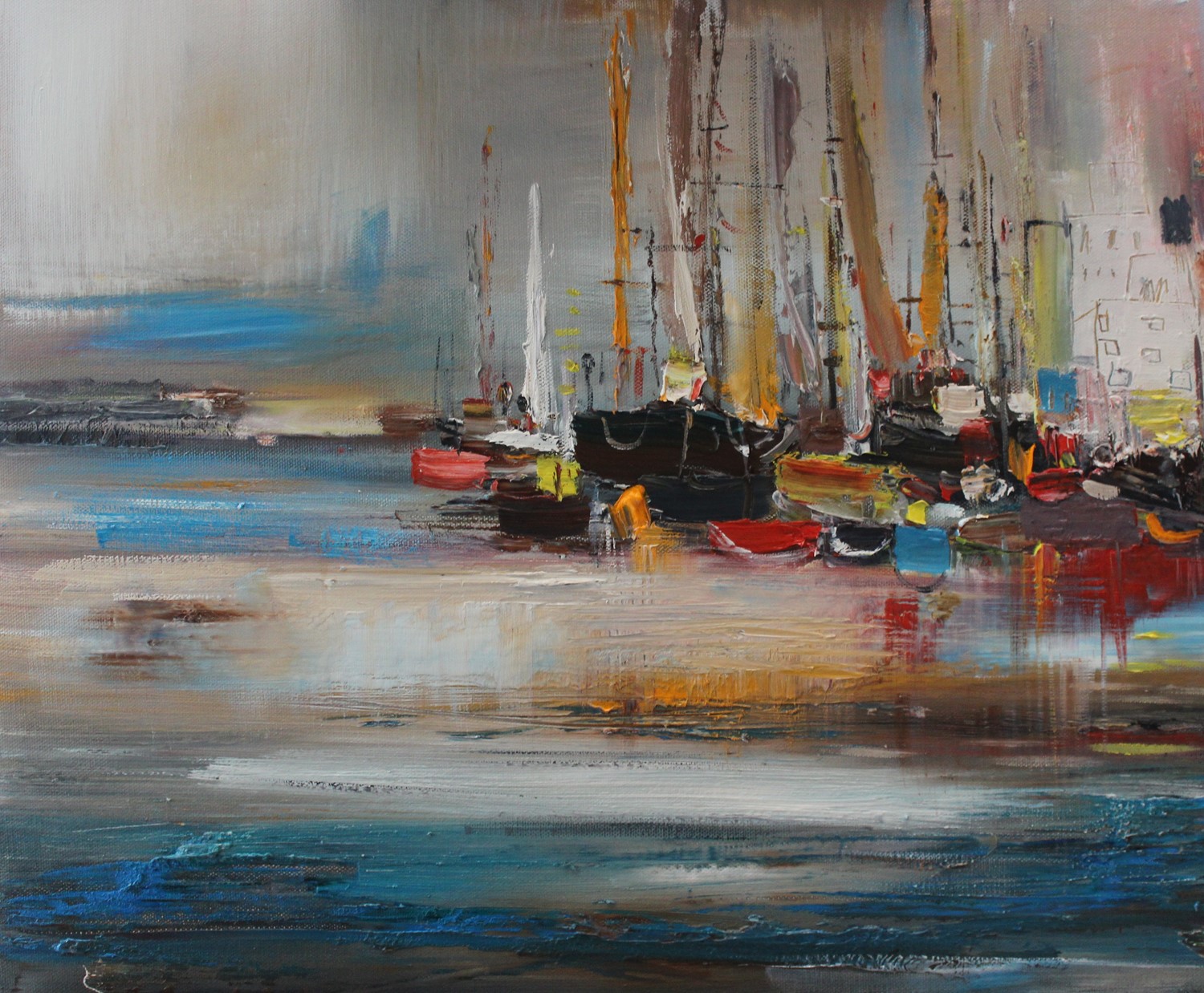 'Boats in Port' by artist Rosanne Barr